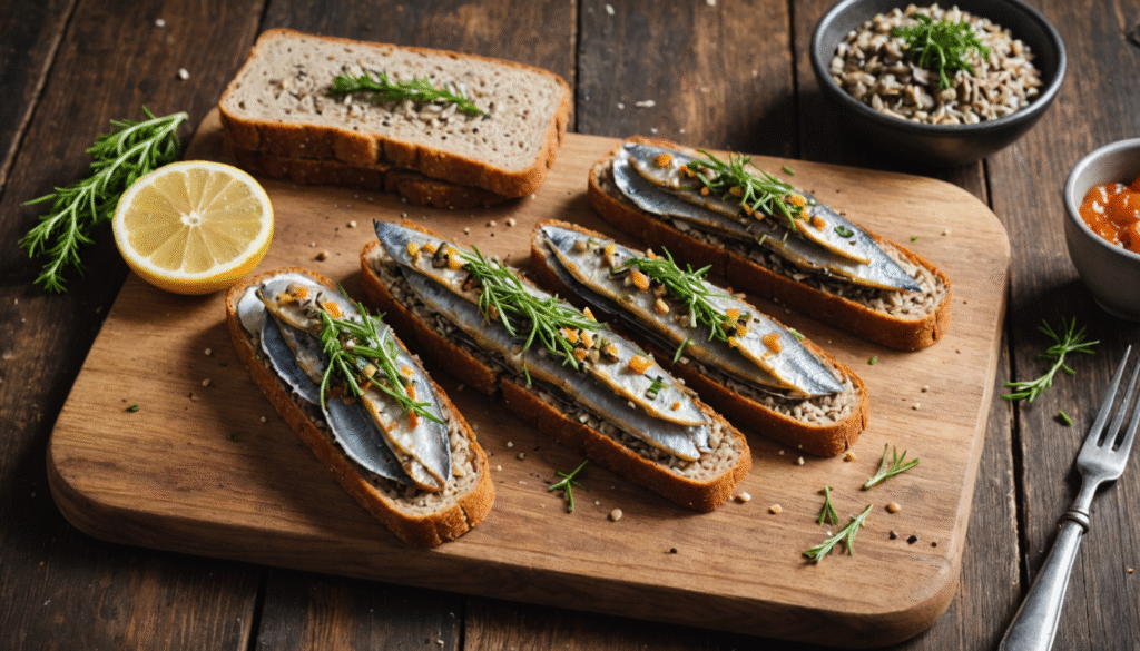 découvrez notre recette revisitée de smørrebrød aux sprats et toasts nordiques, une délicieuse fusion de saveurs traditionnelles et modernes pour un repas gourmand et original.