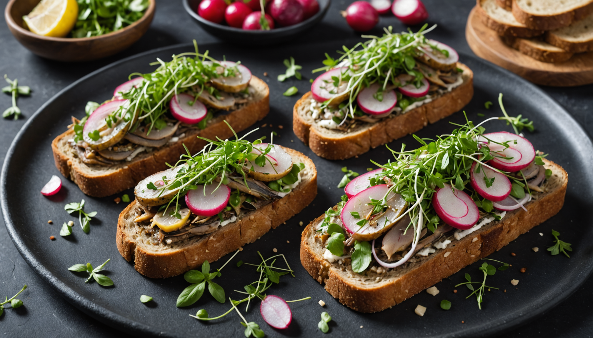 découvrez nos smørrebrød revisités avec des sprats savoureux et des toasts nordiques gourmands, alliant tradition et modernité pour une expérience culinaire unique.