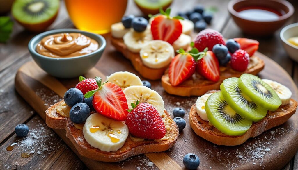 découvrez nos délicieuses recettes de toasts sucrés pour un petit-déjeuner gourmand et facile à préparer, parfait pour bien commencer la journée.
