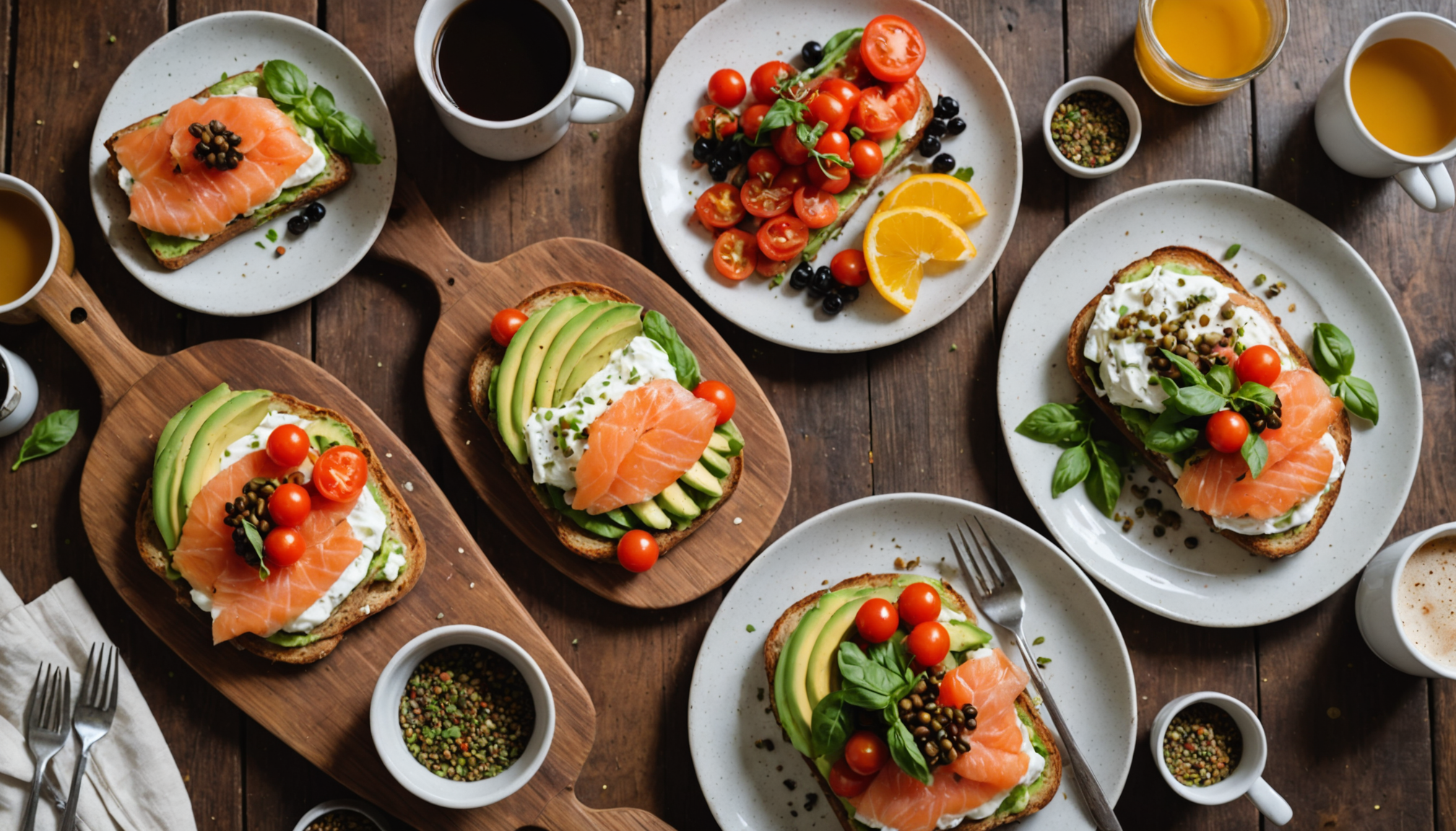 découvrez nos brunchs favoris avec des tartines gourmandes et des cafés de spécialité pour un moment savoureux et convivial.