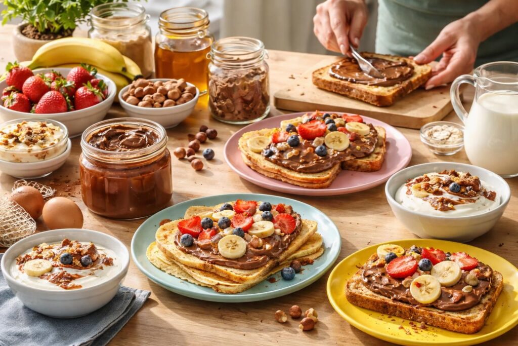 découvrez comment préparer des petits déjeuners équilibrés pour enfants avec des recettes maison au nutella, savoureuses et saines pour bien commencer la journée.