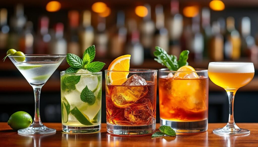 découvrez les cocktails classiques à maîtriser pour impressionner lors de vos soirées et parfaire votre art du cocktail avec des recettes incontournables.